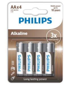 PHILIPS - ALKALINE BATTERIEN AA LR6 PACK 4