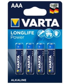VARTA - LONGLIFE POWER ALKALIBATTERIE AAA LR03 4 EINHEIT