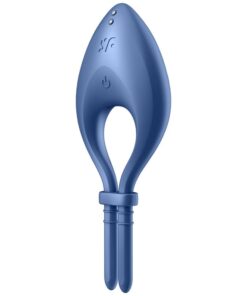 SATISFYER - BULLSEYE RING VIBRATOR APP BLAU