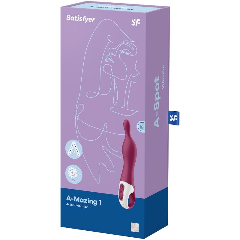 SATISFYER - AMAZING 1 ASPOT VIBRATOR BEERE – Bild 3