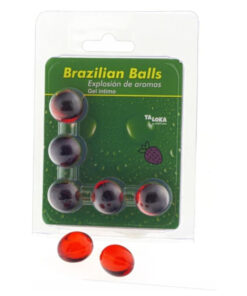 TALOKA - 5 BRASILIANISCHE KUGELN ERDBEER-INTIM-GEL
