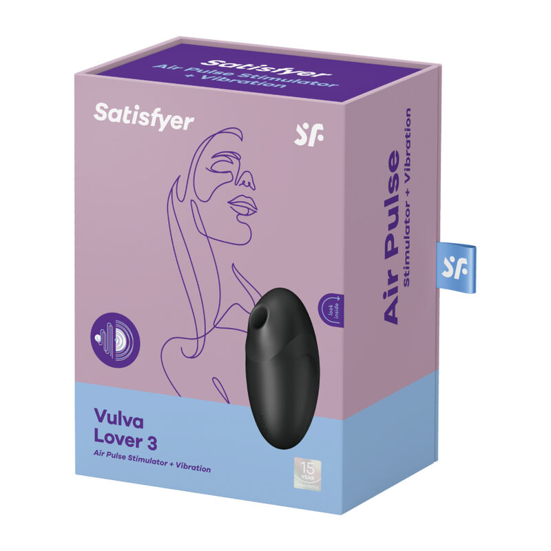 SATISFYER - VULVA LOVER 3 ESTIMULADOR Y VIBRADOR NEGRO – Bild 4