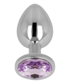 Alternative view of OHMAMA - ANALPLUG MIT VIOLETTEM KRISTALL 8 CM