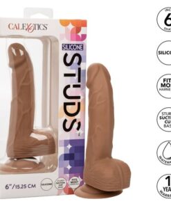 CALEXOTICS - SILIKON-NIETEN 15.24 CM BRAUN