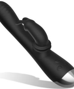 Alternative view of BLACKSILVER - DJ. ADAM WIEDERAUFLADBARER SILIKON-KANINCHEN-STIMULATOR SCHWARZ