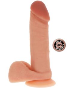 GET REAL - SILIKONDILDO 20,5 CM MIT KUGELN HAUT