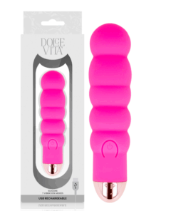 DOLCE VITA - AUFLADBARER VIBRATOR SECHS ROSA 7 GESCHWINDIGKEITEN