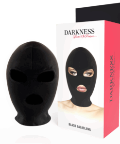 DARKNESS - BDSM-SUBMISSION-MASKE, MUND UND AUGEN SCHWARZ