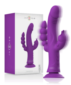 INTENSE - CASANOVA RABBIT SILIKONVIBRATOR DREIFACHMOTOR LILA