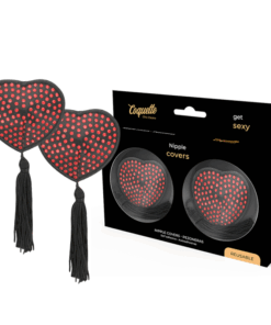COQUETTE CHIC DESIRE - ROT/SCHWARZE NIPPELABDECKUNGEN