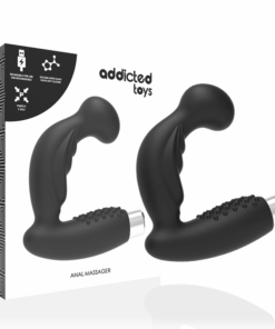 ADDICTED TOYS - PROSTATISCHER VIBRATOR WIEDERAUFLADBAR. MODELL 3 - SCHWARZ