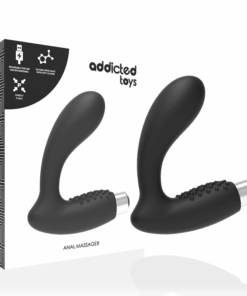 ADDICTED TOYS - PROSTATISCHER VIBRATOR WIEDERAUFLADBAR. MODELL 5 - SCHWARZ