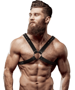 FETISH SUBMISSIVE ATTITUDE - HERREN-BRUSTGESCHIRR AUS ÖKOLEDER