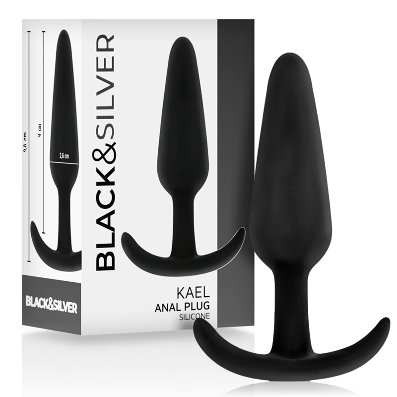 BLACKSILVER - KAEL SILIKON ANALPLUG MIT MITTLEREM GRIFF