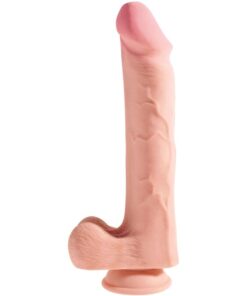 KING COCK - REALISTISCHER PENIS MIT 3D-KUGELN 24.8 CM LICHT