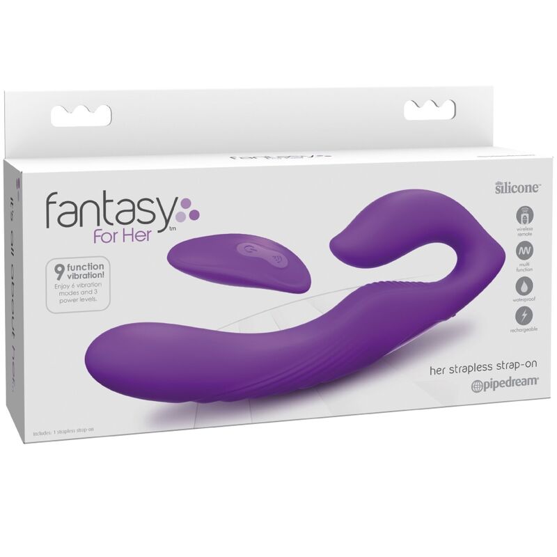 FANTASY FOR HER - DOPPELPENETRATIONSVIBRATOR MIT FERNBEDIENUNG, 9 VIOLETTE STUFEN – Bild 4