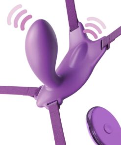 Alternative view of FANTASY FOR HER - G-SPOT-SCHMETTERLINGSGESCHIRR MIT VIBRATOR, WIEDERAUFLADBAR UND VIOLETTER FERNBEDIENUNG