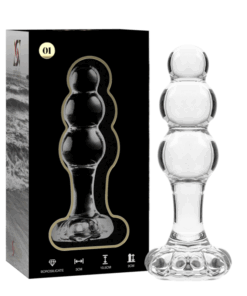 NEBULA SERIES BY IBIZA - MODELO 1 PLUG CRISTAL TRANSPARENTE 10.5 CM -O- 3 CM