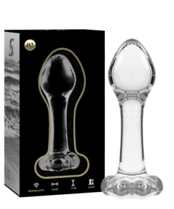 NEBULA SERIES BY IBIZA - MODELO 2 PLUG CRISTAL TRANSPARENTE 11 CM -O- 3.5 CM