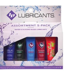 ID JUICY LUBE - SORTIERT 5X SCHMIERMITTEL, TUBE PACK 12 ML