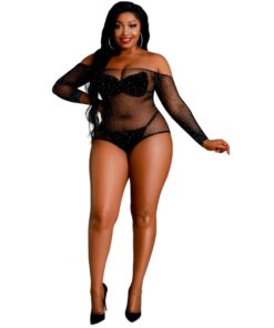 MOONLIGHT  LANGARM-BODY, MODELL 9, LEUCHTENDES SCHWARZ, ÜBERGRÖSSE