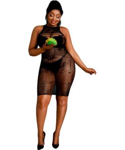 MOONLIGHT - MODEL 6 KLEID SCHWARZ ÜBERGRÖSSE