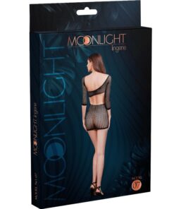 MOONLIGHT - MODEL 7 NET KLEID SCHWARZ EINE GRÖSSE