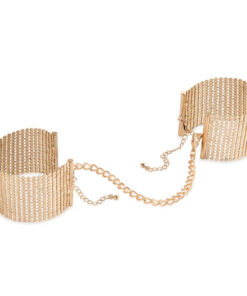 BIJOUX - DÉSIR MÉTALLIQUE GOLDENE HANDSCHELLEN AUS METALLGEWEBE