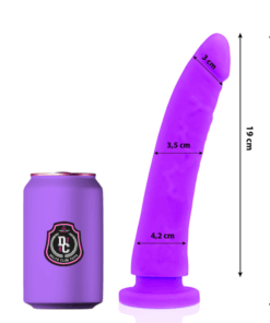 DELTA CLUB - TOYS LILA DILDO MEDIZINISCHES SILIKON 20 CM -O- 4 CM