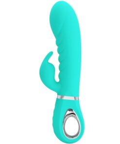 PRETTY LOVE - PRESCOTT MULTIFUNKTIONS-G-SPOT-VIBRATOR AQUA GREEN