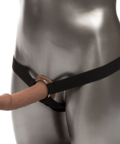 CALEXOTICS - PERFORMANCE MAXX LEBENSECHTE VERLNGERUNG MIT GESCHIRR, BRAUN