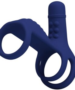 PRETTY LOVE - ELISH VIBRATIONSRING MIT VERLNGERUNG BLAU