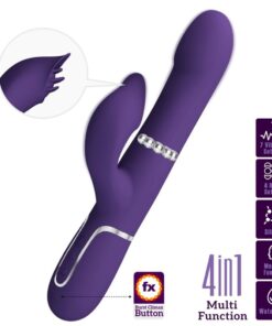 PRETTY LOVE - ZALIN RABBIT VIBRATOR PERLEN 4 IN 1 LILA