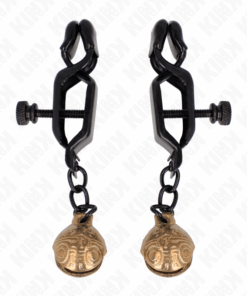 KINK - BELL JAW STYLE NIPPELKLEMMEN SCHWARZ 7 CM