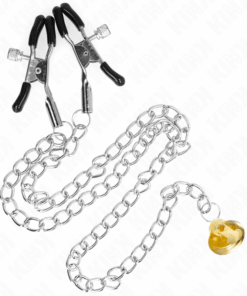 KINK - KETTE NIPPELKLEMMEN MIT HORNANHÄNGER 30 CM