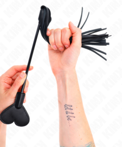 KINK - RANGE PEITSCHE MIT HERZPLATTE 35 CM