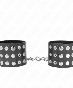 KINK - HANDGELENKFESSELN MIT DRUCKVERSCHLUSS SCHWARZ VERSTELLBAR 19-24 CM X 5,5 CM