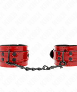 KINK - DUNKELROTE HANDGELENKMANSCHETTEN 23 X 5 CM