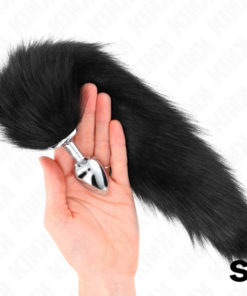 KINK - ANAL PLUG GRÖSSE S 7 X 3 CM MIT KUNSTSTOFFSCHWANZ 40 CM SCHWARZ