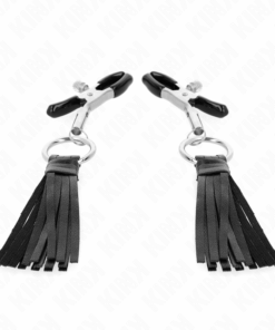 KINK - KUNSTLEDER QUASTEN NIPPELKLEMMEN 6 CM
