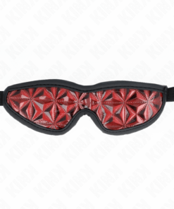 KINK - ROTES STIRNBAND MIT RAUTENMUSTER 20,5 x 6 CM