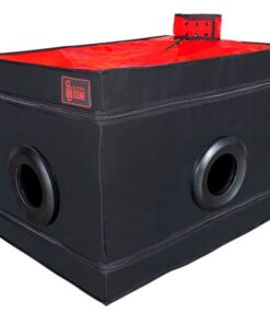 SECRET DOME - KINK CLUB LA NICHE CABIN SCHWARZ  ROT