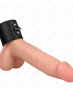 KINK - LEDER PENISRING MIT DRUCKVERSCHLUSS 18 X 5 CM