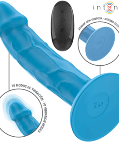 INTENSE - PHOEBE REALISTISCHER VIBRATOR 10 VIBRATIONEN BLAU FERNBEDIENUNG