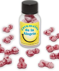 DIABLO PICANTE - 12 PENISFÖRMIGE JOY-BONBONS ERDBEERE/KIRSCHE