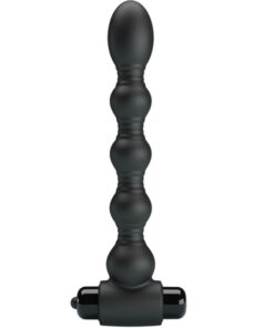 PRETTY LOVE - LYNN SILIKON ANAL PLUG 10 VIBRATIONEN SCHWARZ