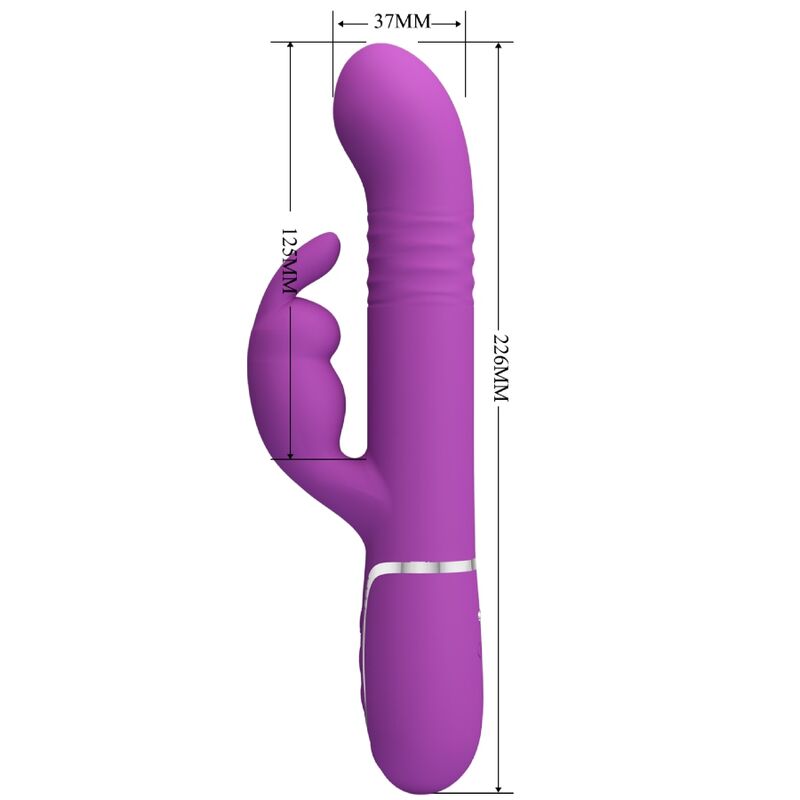 PRETTY LOVE - COALE 4 IN 1 MULTIFUNKTIONS-RABBIT-VIBRATOR LILA – Bild 5
