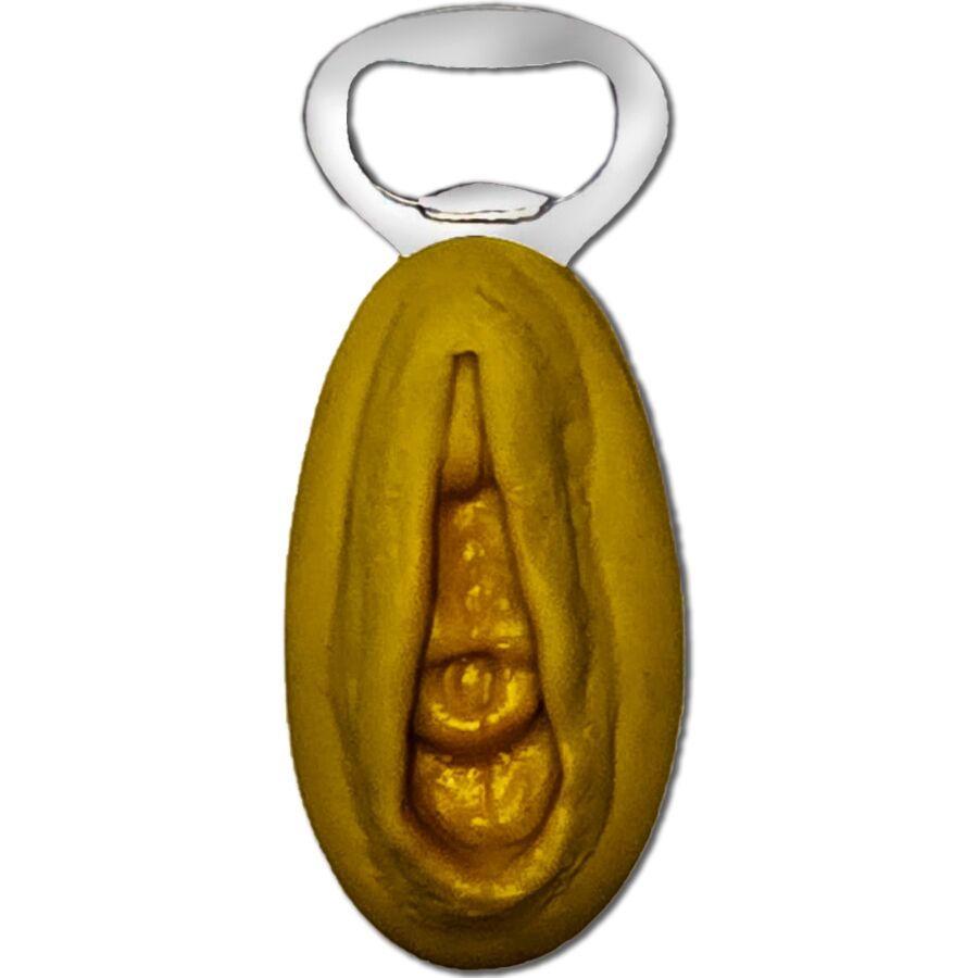 DIABLO PICANTE  SILBERNER ÖFFNER MIT GOLDENER VAGINAFORM