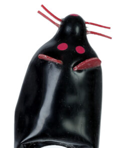 CONDOMERIE - HANDBEMALTE NEUHEITSKONDOME SCHWARZE MAUS XL