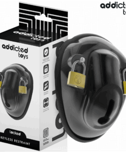 ADDICTED TOYS LOCKED - SCHLÜSSELLOSER PENISKÄFIG 11,5 CM